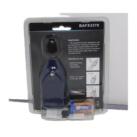 Digital Sound Level Meter, Model # BAFX3370, Brand New In Factort Sealed Package - Picture 2 of 7
